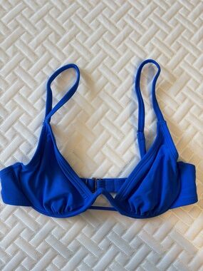 Xhilaration Blue Triangle Bikini Top